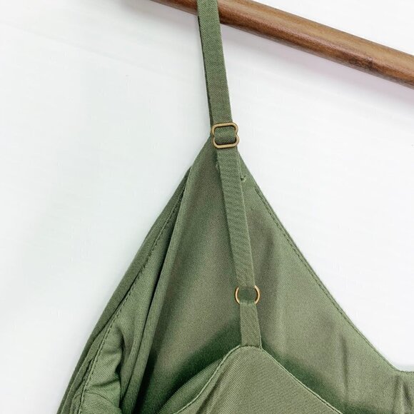 Wonderly Summer Dress Size XS Dessert Dreamer Embroidered Green Adjustable Strap - Picture 4 of 8